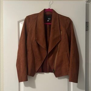 Kut from the Kloth Saddle Brown Faux Suede Jacket. Size XS